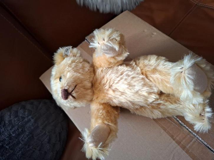 Steiff verzamelbeer mohair met knop in het oor, Verzamelen, Beren en Cherished Teddies, Ophalen of Verzenden