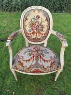 Vintage stoel met armleuning, Louis XVI stijl, Ophalen