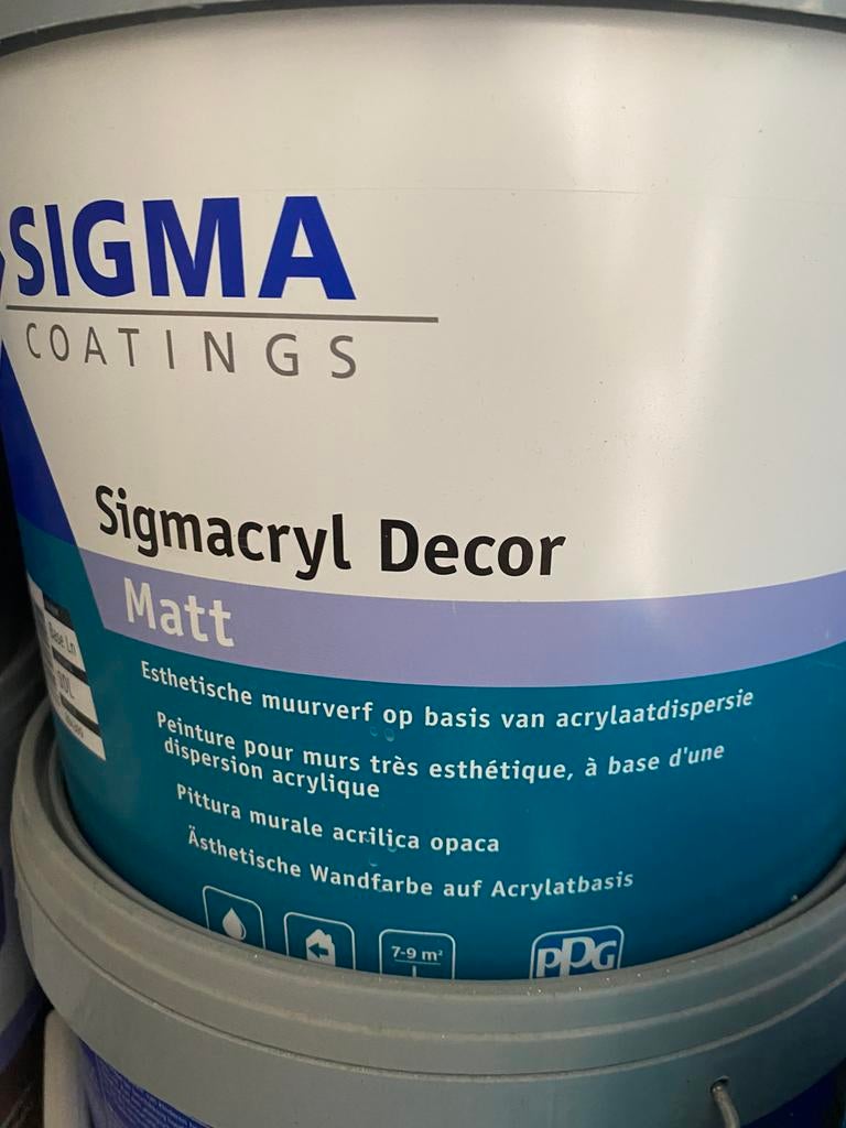 Sigma decor matt, Bricolage & Construction, Peinture, Vernis & Laque, Enlèvement ou Envoi, Comme neuf, Blanc