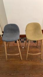 2 tabourets de bar à donner, 2 tabourets, Enlèvement, Comme neuf, Bois