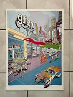 SALEMI-poster, gitaar in het briefje, 1982, gesigneerd nr., Verzamelen, Rechthoekig Staand, Deurposter of groter, Ophalen of Verzenden