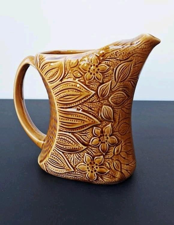 Mooie vintage schenkkan wijn/water Sarreguemines, Antiek en Kunst, Ophalen of Verzenden