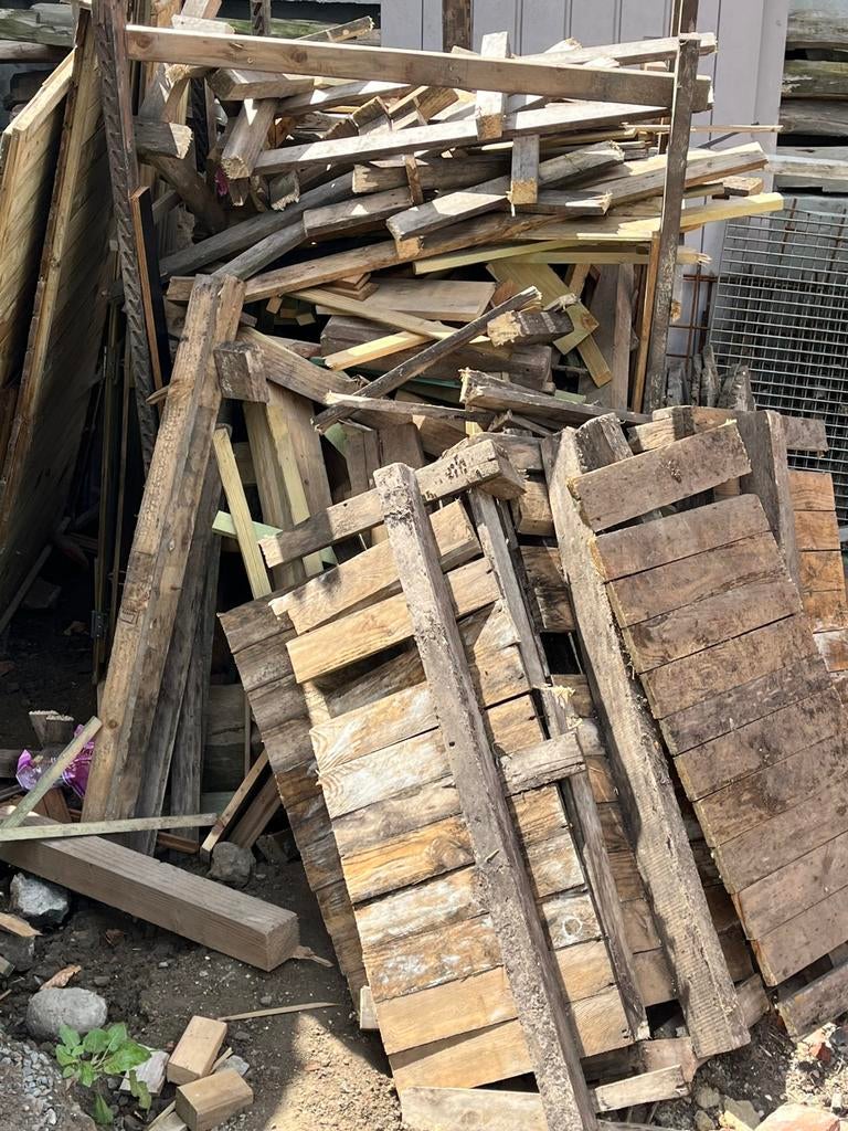 Gratis afvalhout/ brandhout, Tuin en Terras, Brandhout, Ophalen