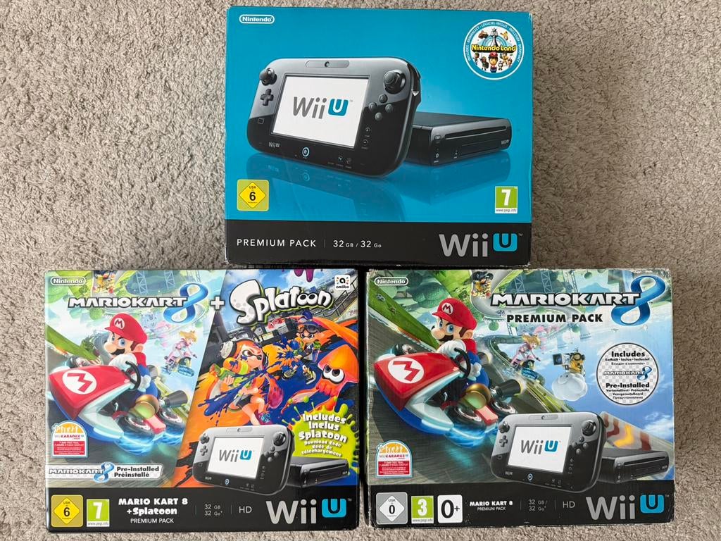 Consolebox, Games en Spelcomputers, Spelcomputers | Nintendo Wii U, Zo goed als nieuw, Ophalen of Verzenden