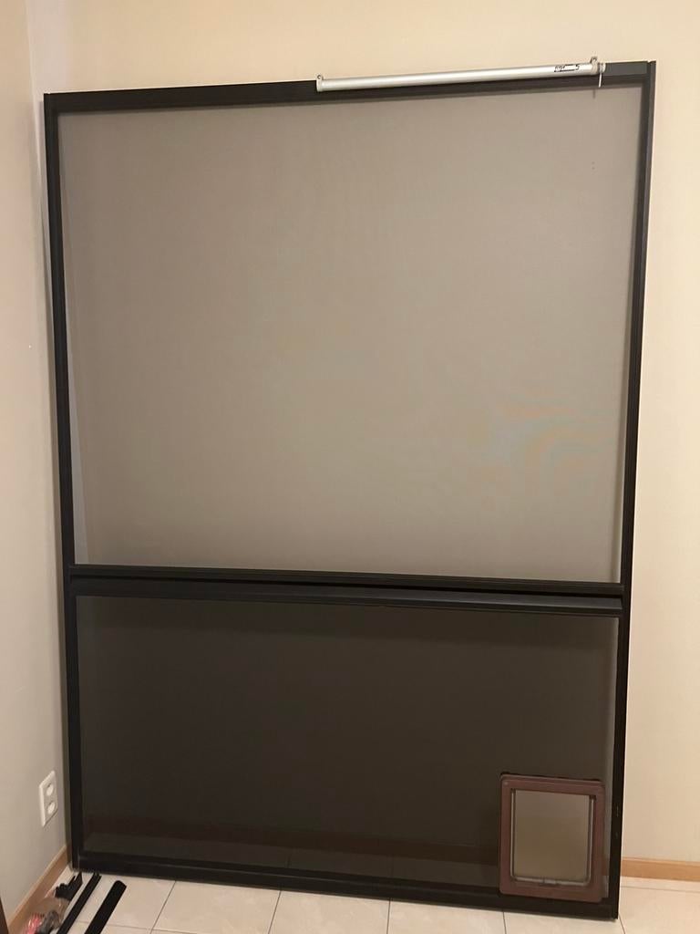 Schuifvliegendeur Inclusief rails boven en beneden, Bricolage & Construction, Fenêtres & Moustiquaires, Enlèvement, Comme neuf