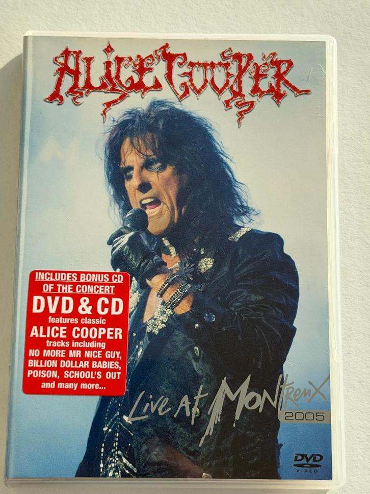 Alice Cooper – Live At Montreux 2005 (CD+DVD), Cd's en Dvd's, Dvd's | Muziek en Concerten, Gebruikt, Muziek en Concerten, Alle leeftijden
