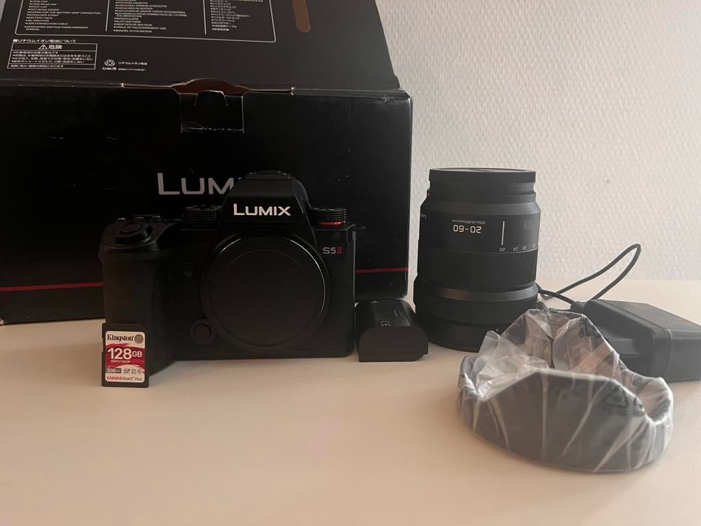Panasonic Lumix S5 II + Complete Video Set, TV, Hi-fi & Vidéo, Caméscopes analogiques, Enlèvement, Caméra