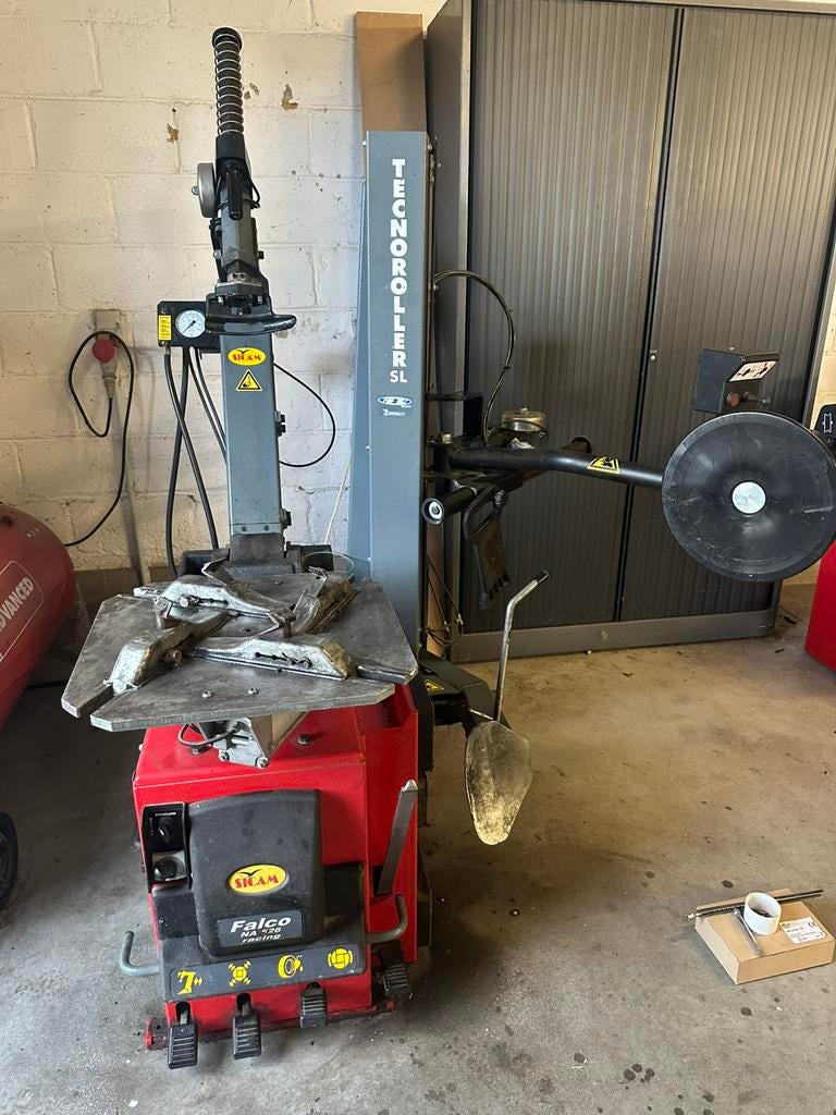 Sicam 526 racing + Tecnoroller SLbandenmachine met hulparm, Auto diversen, Autogereedschap, Gebruikt, Ophalen