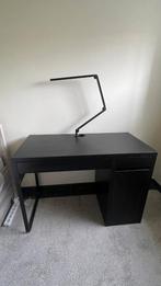Bureau+Tafelmatje+Verlichting (alles is zo goed als nieuw!), Huis en Inrichting, Bureaus, Ophalen, Demontabel, Zo goed als nieuw