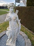 Zwaar tuinbeeld in witte Franse steen., Jardin & Terrasse, Statues de jardin, Enlèvement, Utilisé, Pierre, Homme