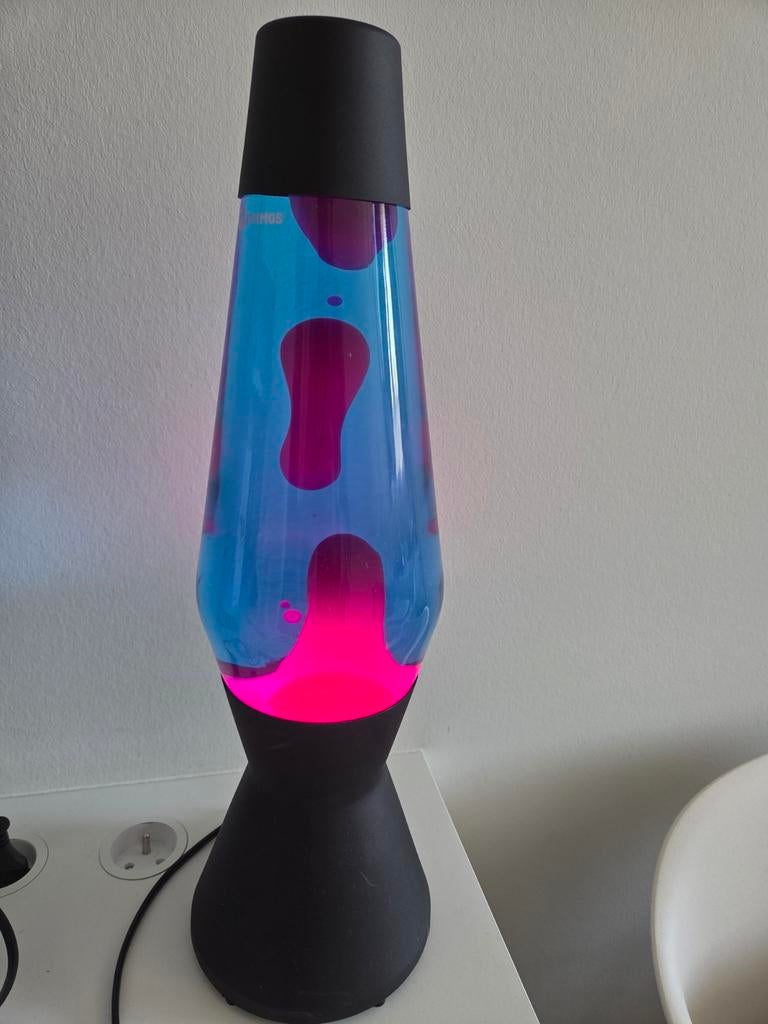 Mathmos Astro originele lavalamp - Matzwart, Ophalen of Verzenden, Zo goed als nieuw, Metaal, Minder dan 50 cm