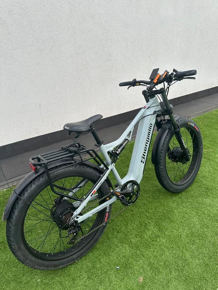 Elektrische Mountainbike/fatbike/full sus./elektrische fiets, Fietsen en Brommers, Elektrische fietsen, Gebruikt, 50 km per accu of meer