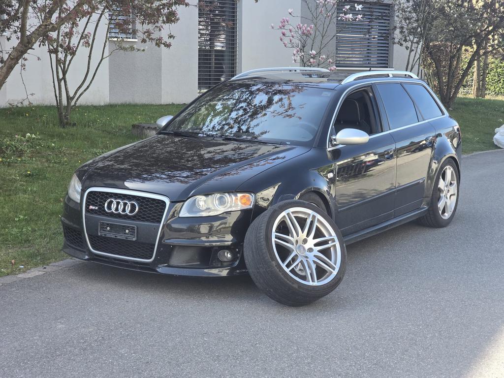 AUDI RS 4 V8 FSI 420PK QUATTRO 2006 complete historie, Auto's, Audi, 4200 cc, Zwart, Particulier, Euro 4