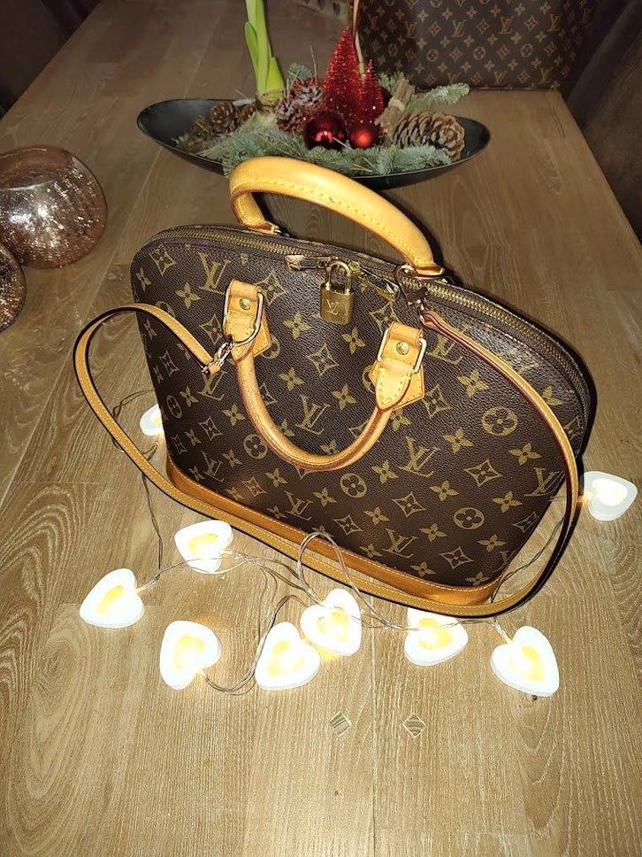 Louis Vuitton Handtas Alma Monogram M51130, Handtassen en Accessoires, Tassen | Damestassen, Gebruikt, Handtas, Bruin, Ophalen of Verzenden