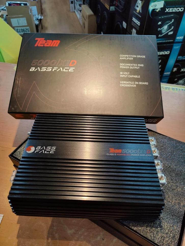 Bassface Team 5000/x1D - 5000W Class D Monoblock Versterker, Autos : Divers, Haut-parleurs voiture