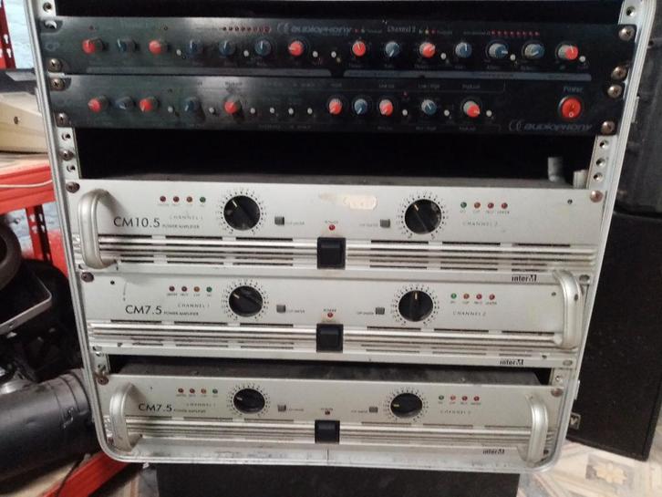 3 amplis INTER M SYSTEME  COMPLET PLUS FILTRE ET PROCESSEUR, Audio, Tv en Foto, Versterkers en Ontvangers, Gebruikt, Ophalen