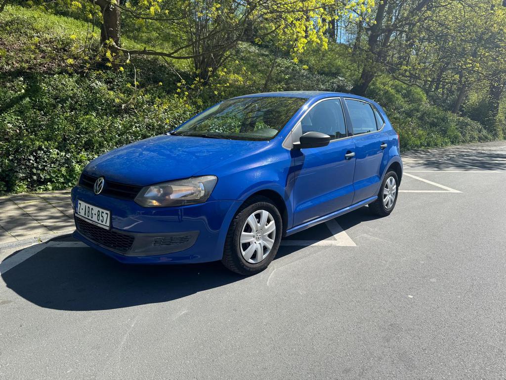 Polo 1.2 essence 2010, Auto's, Volkswagen, Euro 5, Stof, Zwart, Blauw