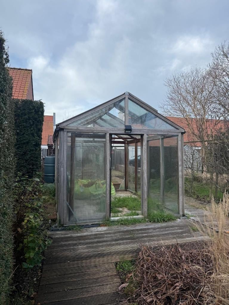 serre met dubbele beglazing, Tuin en Terras, Ophalen, Overige materialen, Gebruikt, Kweekkas