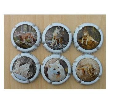 Champagne capsules - Tieche-Morizet 13 Loups (L 7375), Collections, Collections complètes & Collections, Envoi