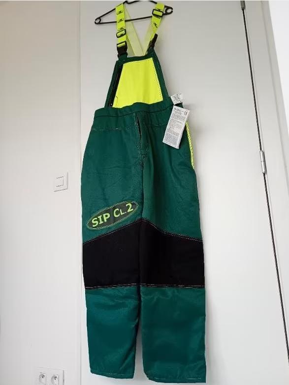 Protection Pantalon pour tronçonneuse* Classe 2 - Nouveau, Jardin & Terrasse, Vêtements de travail, Femmes, Hommes, Ensemble, Enlèvement ou Envoi