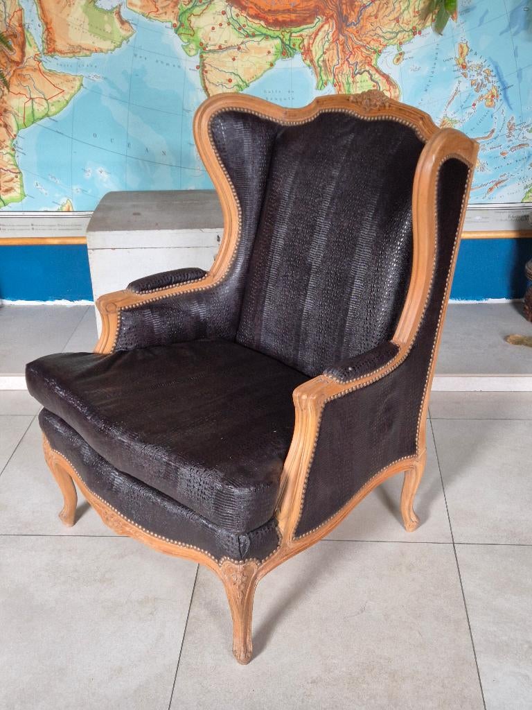 Fauteuil bergère style Louis XV, Antiquités & Art, Antiquités | Meubles | Chaises & Canapés, Enlèvement