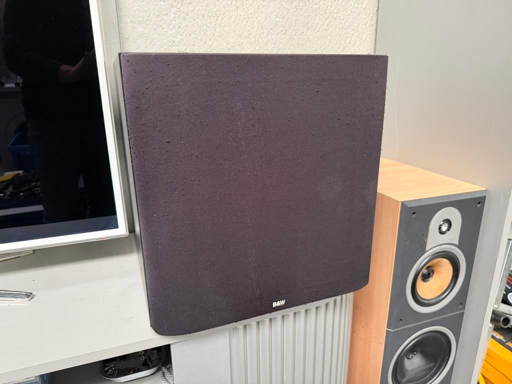 Zeer mooie B&W ASW 650 Subwoofer zwart, Ophalen, Subwoofer, Zo goed als nieuw, Bowers & Wilkins (B&W)