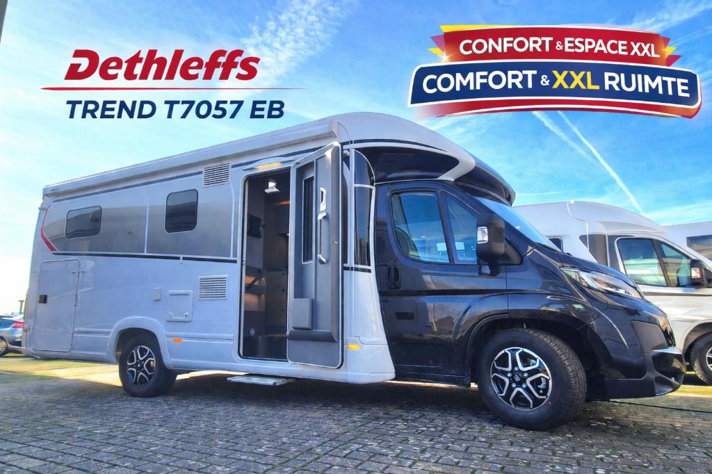 Dethleffs Trend T7057 EB « Active », Caravanes & Camping, Camping-cars, Entreprise, jusqu'à 4, Semi-intégral, Dethleffs, Fiat