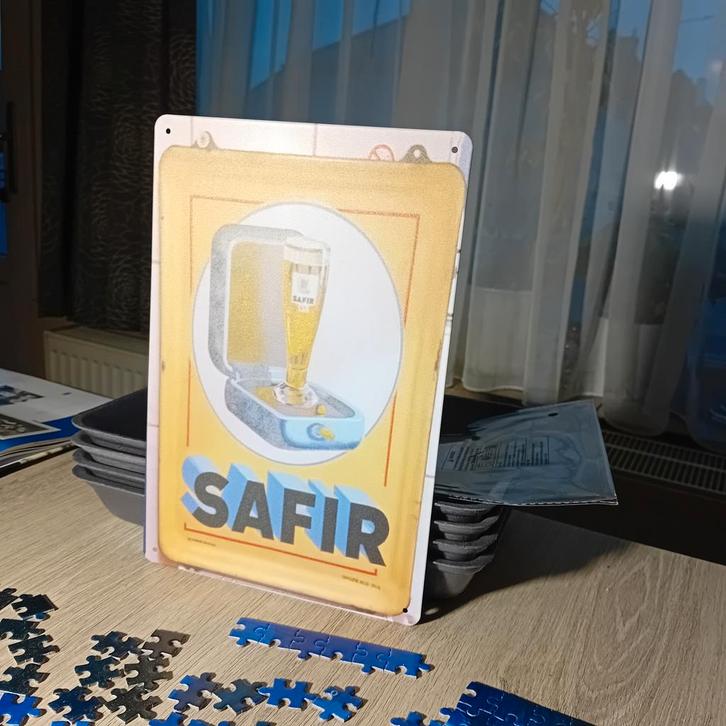 ASSIETTE À BIÈRE SAFIR REPRO, Collections, Marques de bière, Enlèvement ou Envoi