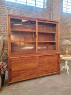 Teak buffetkast/vitrinekast GRATIS LEVERING, Huis en Inrichting, Ophalen, Met deur(en), 200 cm of meer, 150 tot 200 cm