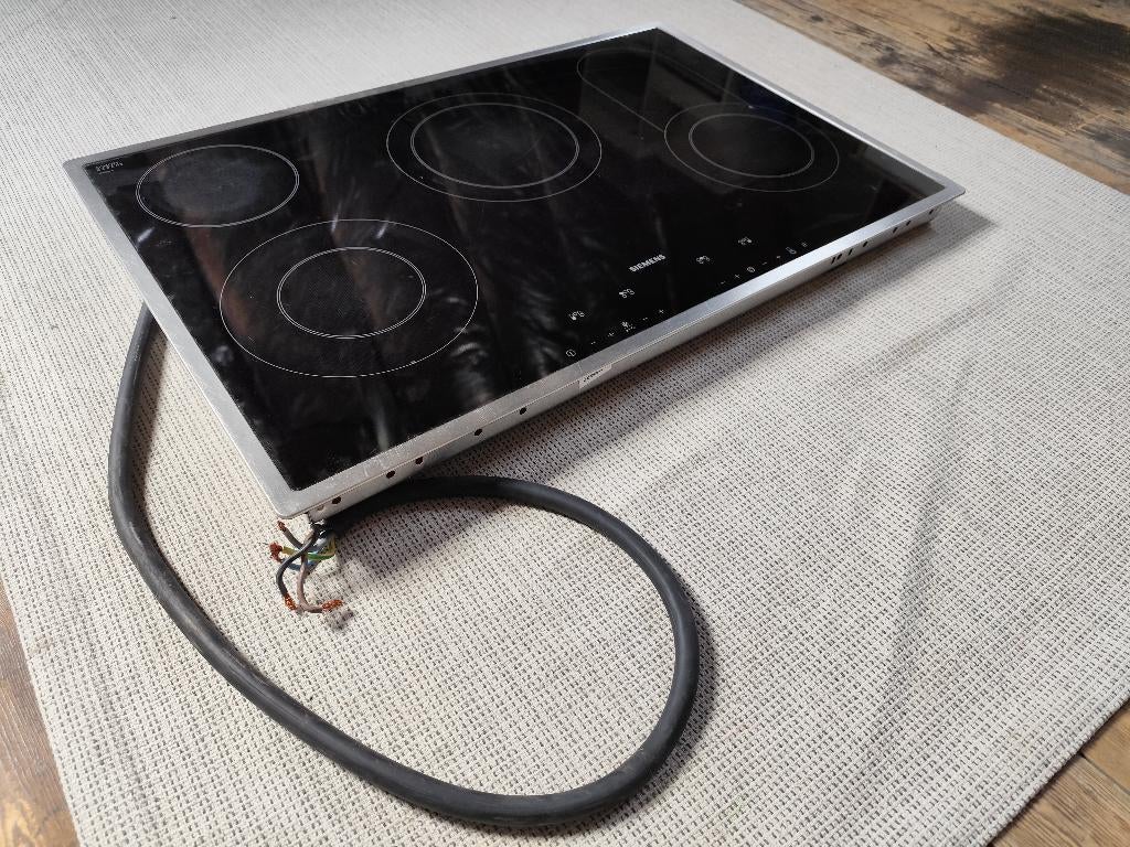 Siemens keramische kookplaat - werkt perfect, Electroménager, Tables de cuisson, Utilisé, Encastré, 5 zones de cuisson ou plus