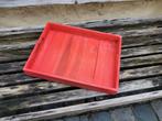 Rode plateau teak rechthoekig dienblad, Enlèvement ou Envoi, Comme neuf, Autres types