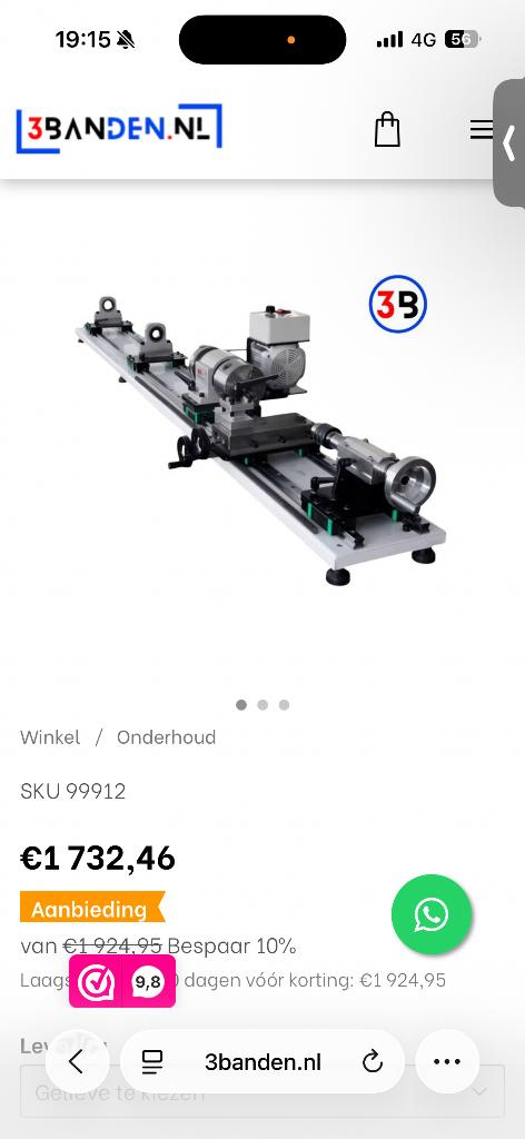 Kleine draaibank voor biljartkeu’s (Nieuw), Enlèvement, Neuf, Queue ou Boules