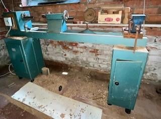 Vintage houtdraaibank gietijzer, Enlèvement, Utilisé, Tour à bois