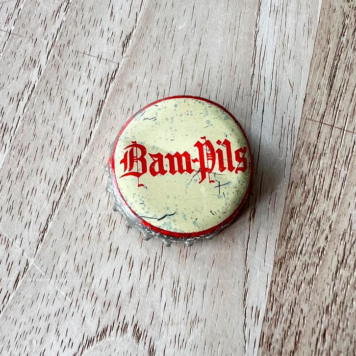 Ancienne capsule Bam pils Alliés Marchiennes, Verzamelen, Biermerken, Gebruikt, Overige typen, Overige merken, Ophalen of Verzenden