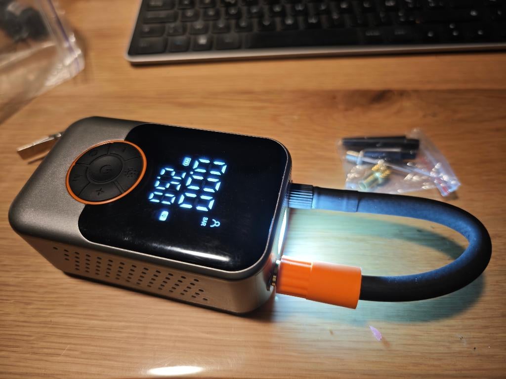 Voiture, vélo, pompe à compresseur d'air électrique USB-C, Vélos & Vélomoteurs, Enlèvement, Comme neuf, Overige merken