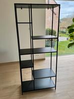 Étagère en acier et bois noir, Enlèvement ou Envoi, Utilisé