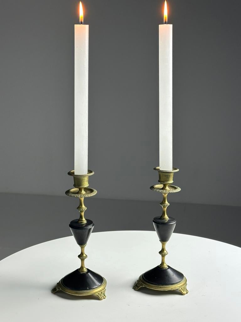 Paire de chandeliers de l'Empire français—début du XXe siècl, Antiquités & Art, Enlèvement