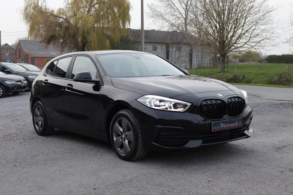 BMW 116i 2021 nieuw model-GPS-Airco-Cruise-Apple-Alu velgen, USB, 1 Reeks, Zwart, Bedrijf