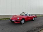 Alfa Romeo Spider 1.6 – 30.359 km, Auto's, Achterwielaandrijving, Zwart, 4 cilinders, Cabriolet