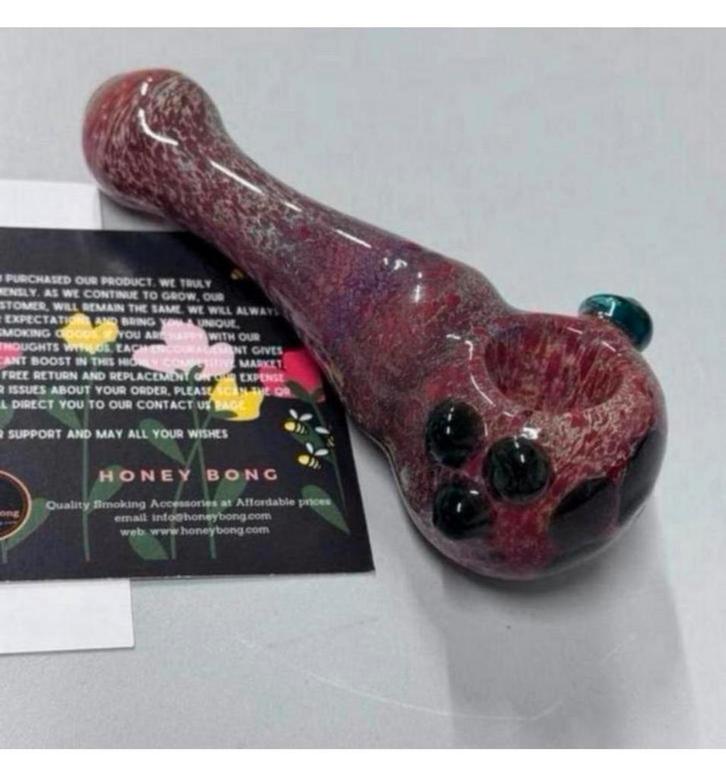 Pipe en verre Sherlock Honey Bong, verre à narguilé souffle, Collections, Articles de fumeurs, Briquets & Boîtes d'allumettes