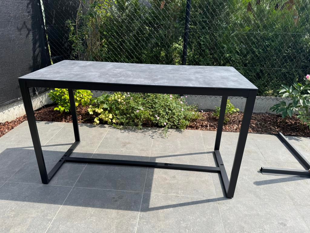 Verhoogde tuintafel met keramiek blad, Tuin en Terras, Ophalen, Zo goed als nieuw