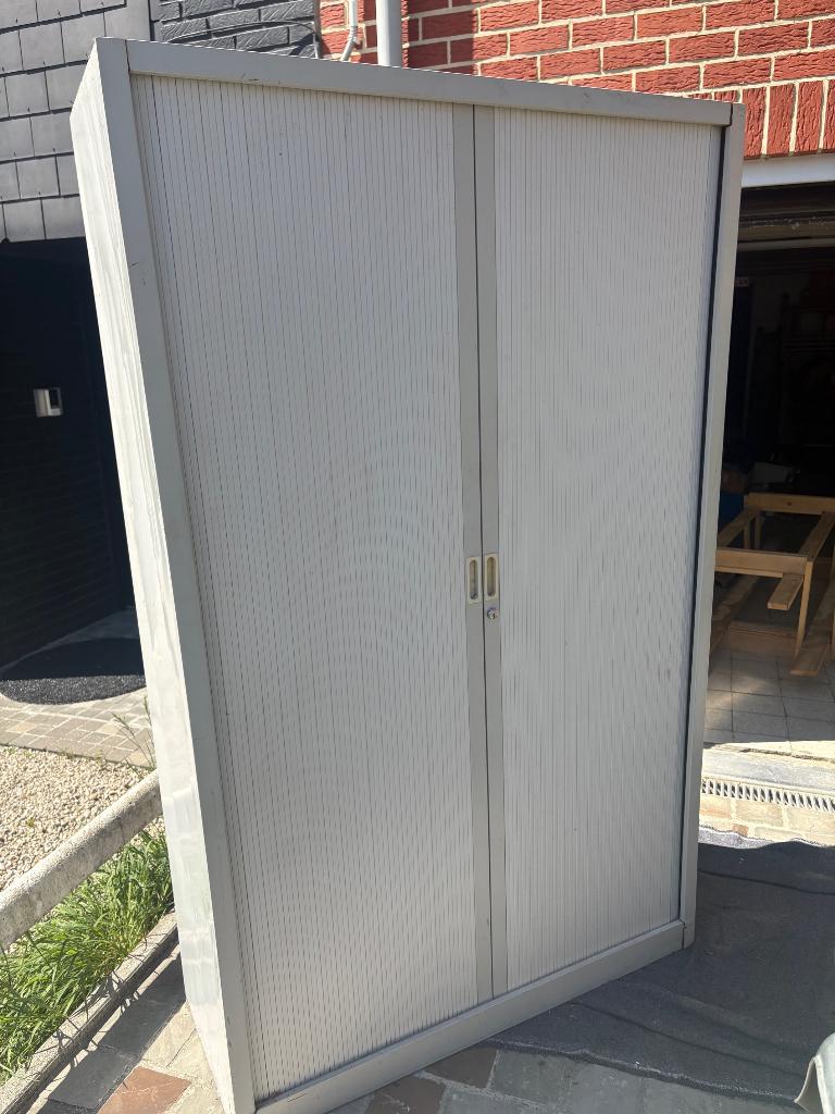 Grande armoire métallique blanche, Maison & Meubles, Enlèvement, Utilisé