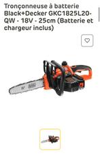 tronçonneuse black et decker sur batterie ! etat neuf !, Jardin & Terrasse, Enlèvement, Comme neuf