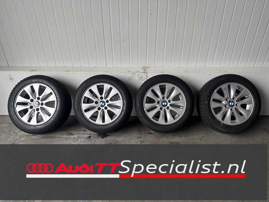 Winterbanden set op 16' velgen BMW 1-Serie, Ophalen, Gebruikt, -, Banden en Velgen