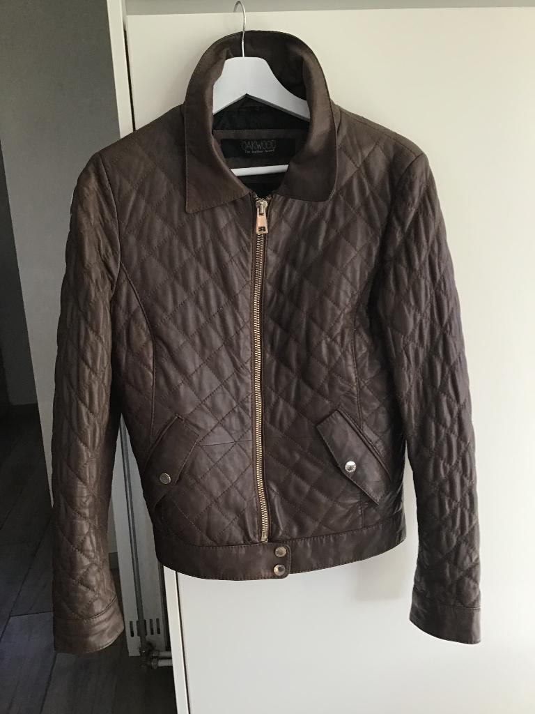 Dames leder vest, Ophalen of Verzenden, Zo goed als nieuw, Maat 38/40 (M), Bruin