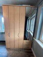 Kledingkast met spiegel (1 kant onafgewerkt), Huis en Inrichting, Ophalen, Gebruikt, Met deur(en)