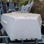 Polyester dak van een dierentransporter, Ophalen