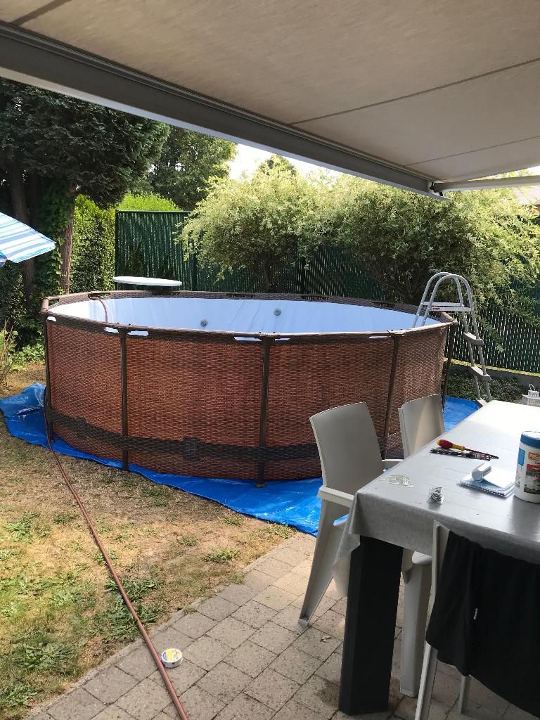 Piscine Intex, 200 à 400 cm, 300 cm ou plus, Rond, Comme neuf