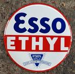 Esso ethyl emaillen reclame bord en veel andere USA borden, Ophalen of Verzenden, Zo goed als nieuw, Reclamebord