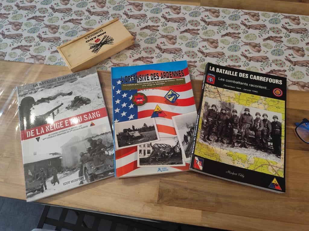 Livre bataille des Ardennes Eddy Monfort, Collections